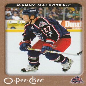 Manny Malhotra - 2006/2007 O Pee Chee Hockey Card